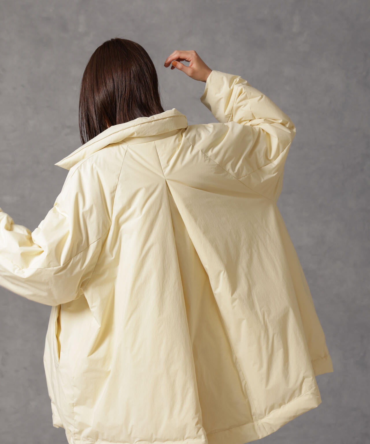 西川ダウン (R)」 ミドル丈 バックタックコート