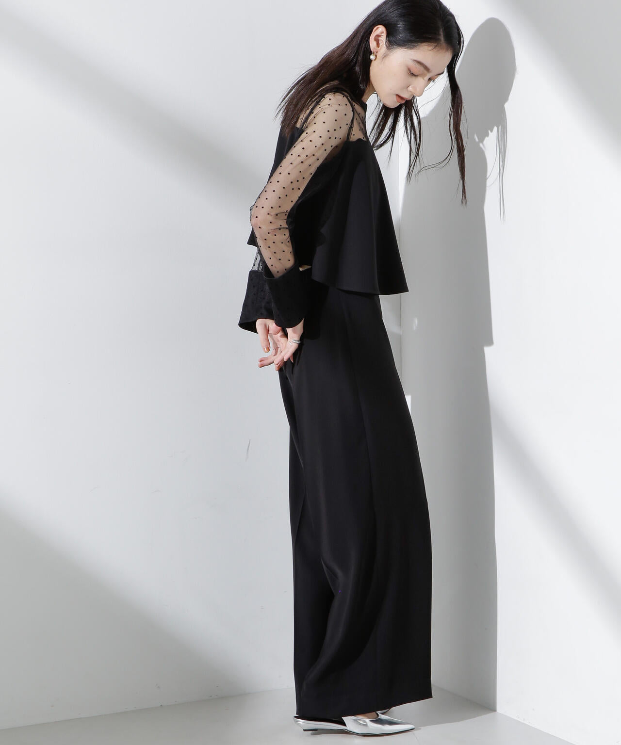 フロッキー ドット チュール セットアップ