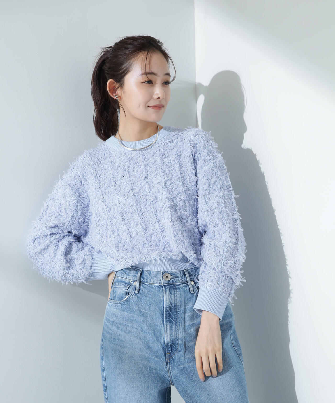 チュール モール ニット プルオーバー（ セットアップ 可）