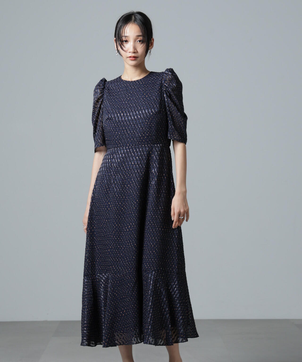 troisiemechaco / カットジャガード ワンピース