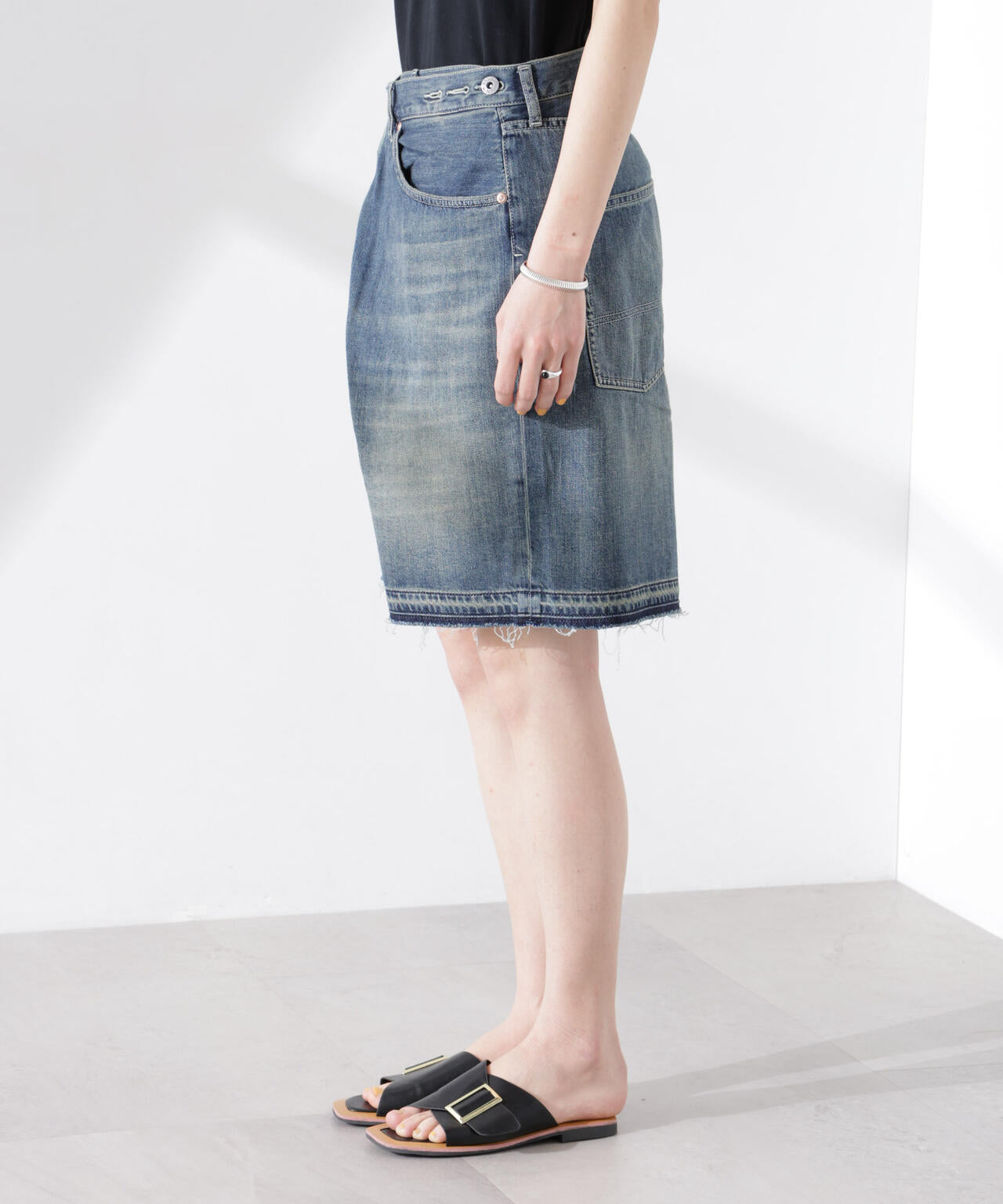 RhodolirioN / 5Pockets Huge Shorts - Denim