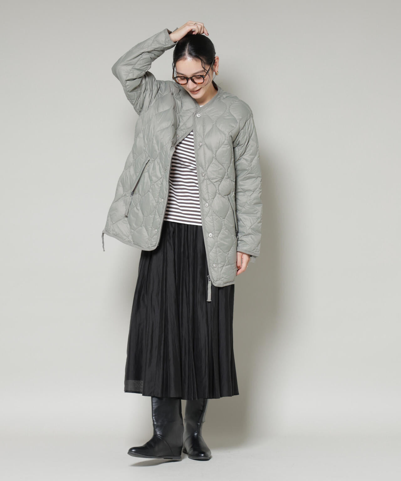 TAION / ミリタリーM65 ライナー Wジップ ダウンジャケット