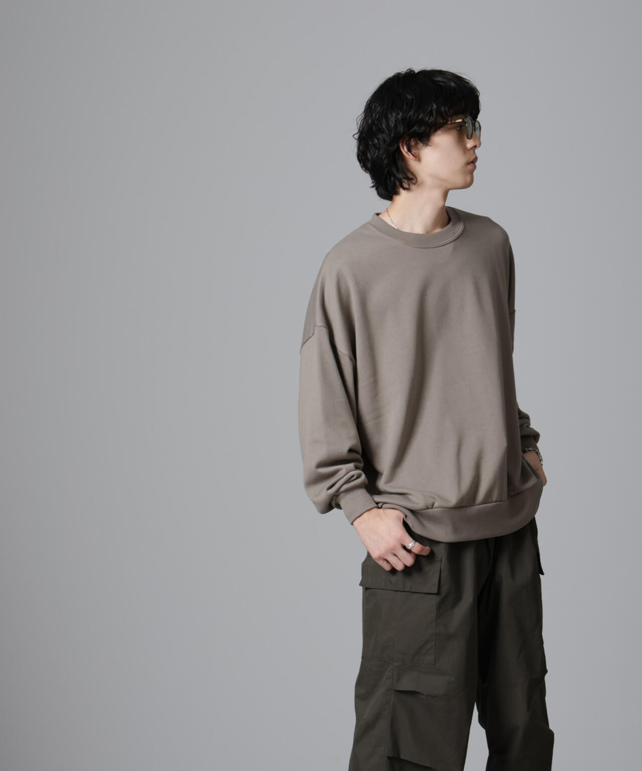 WEB限定 / ビッグシルエット クルーネック スウェット