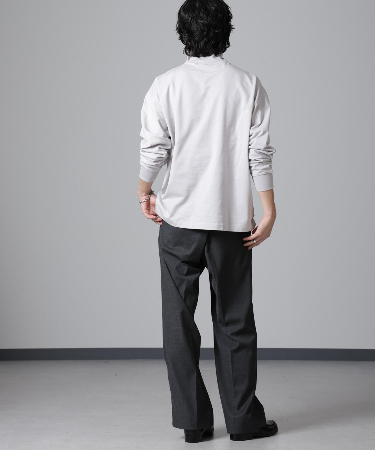 タートル カット ミニ 裏毛 Tシャツ 長袖