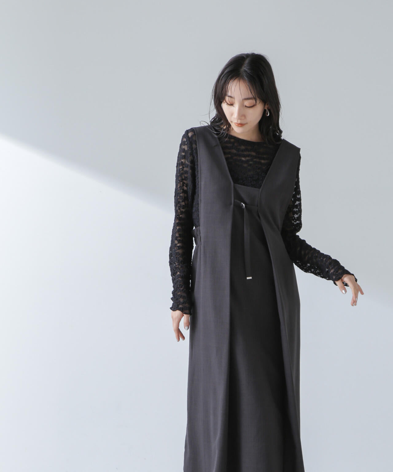 前後2way デザイン ワンピース