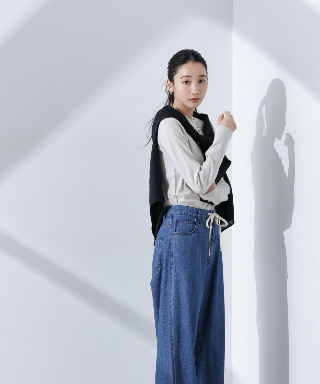 抗菌 防臭 リブ ロングスリーブ Tシャツ