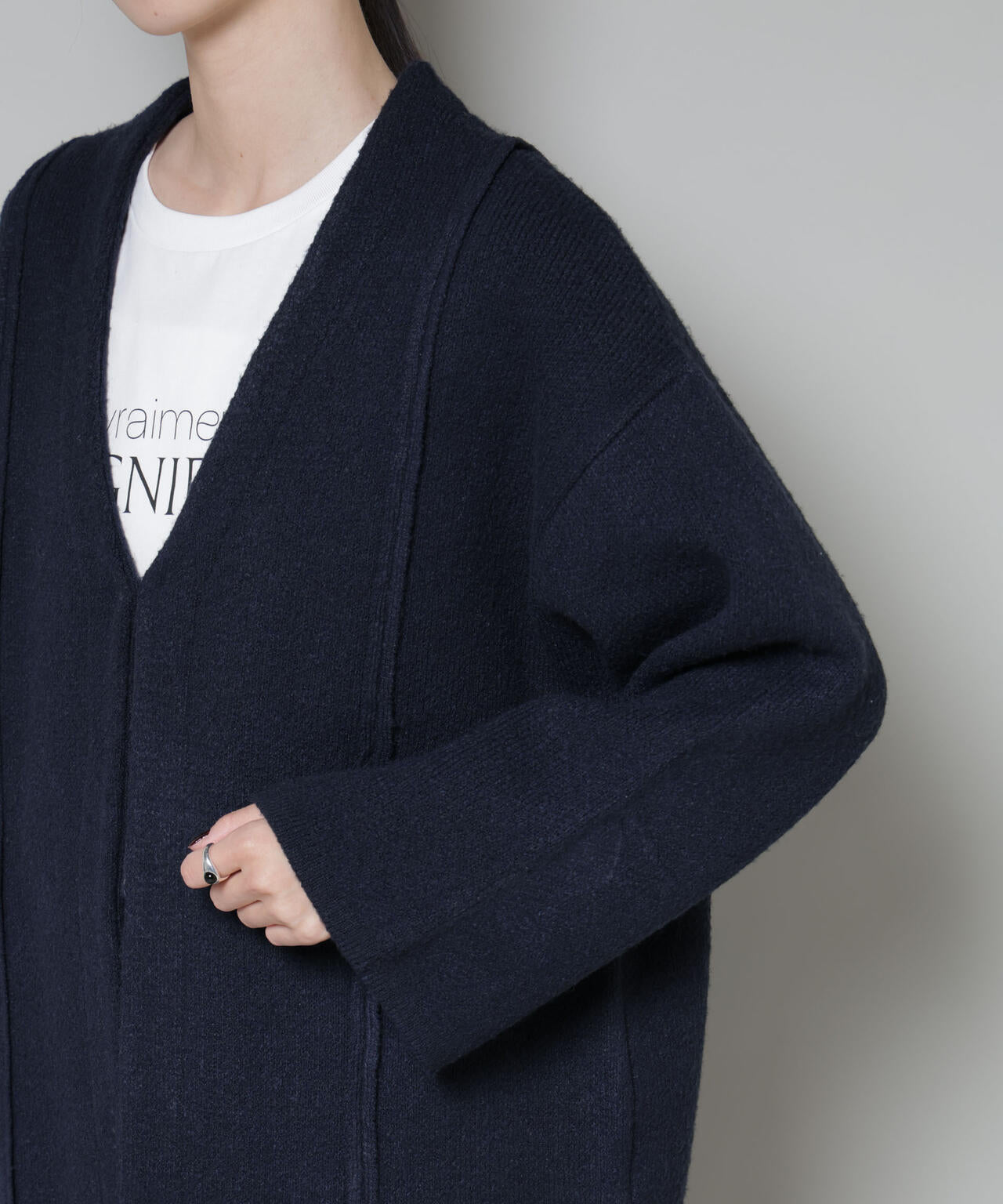 総針 ニットジャケット カーディガン