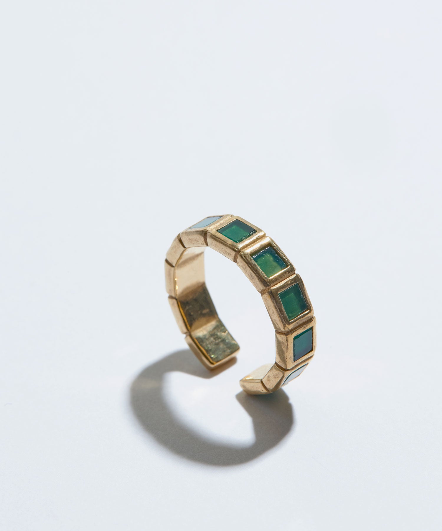SMALL TILE RING /GREEN｜R.ALAGAN(ララガン)公式通販｜ジュエリー