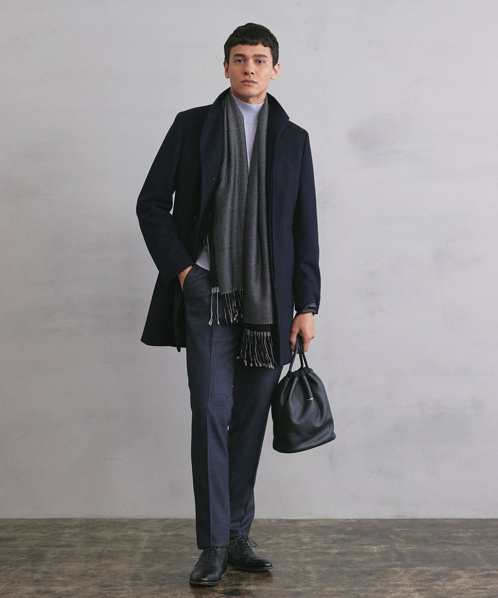 WEB・一部店舗限定】ヤブレウィーブ スタンドカラーコート(コート