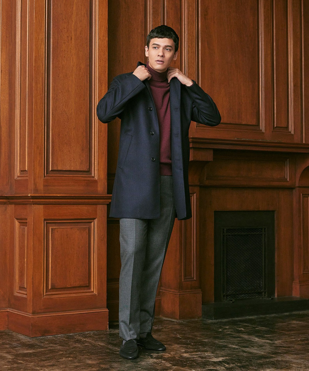 Nikkei magazine掲載】カシミヤ混スタンドカラーコート(コート)｜Paul