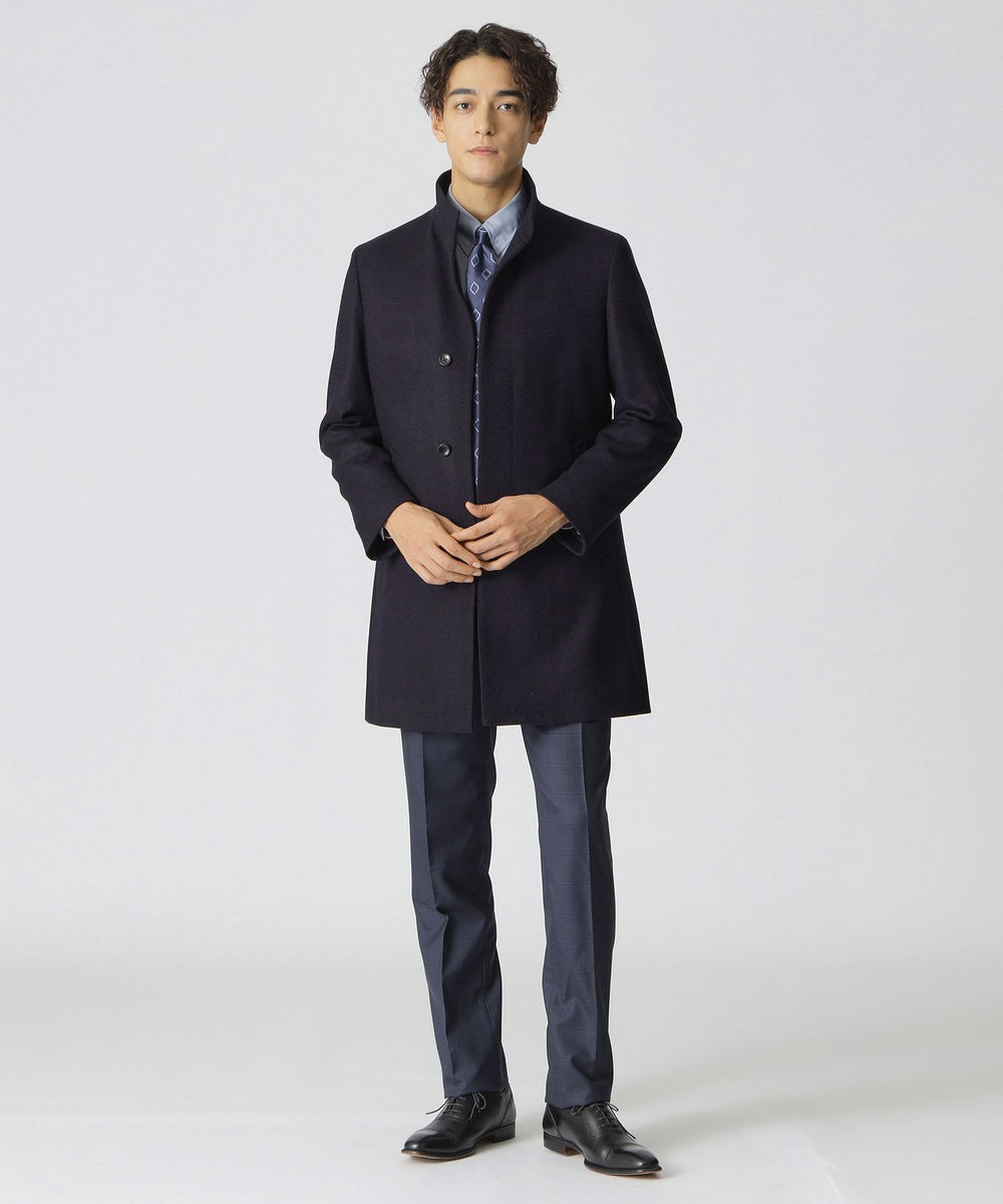 Nikkei magazine掲載】カシミヤ混スタンドカラーコート(コート)｜Paul