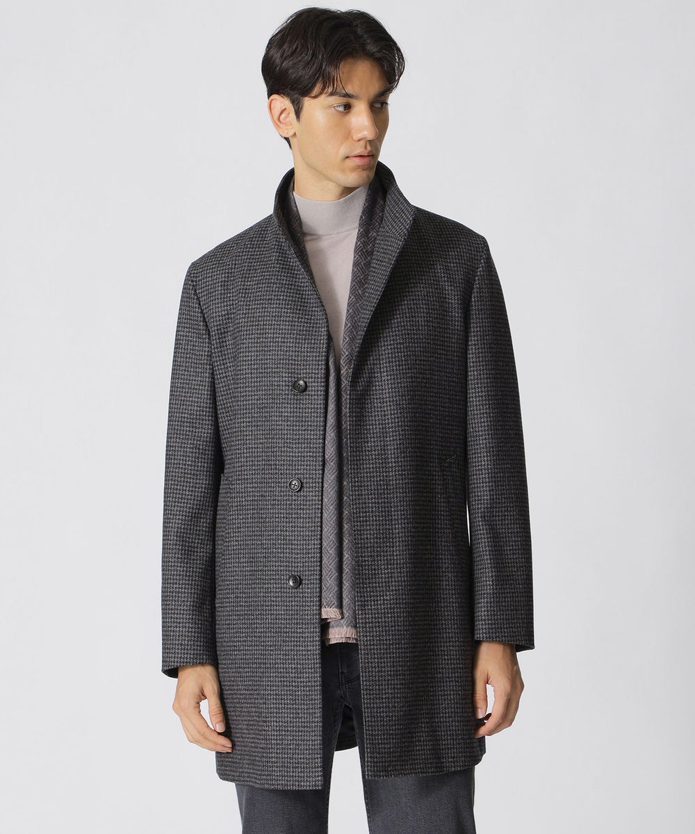 HOUSTON】カシミヤ混スタンドカラーコート(コート)｜Paul Stuart