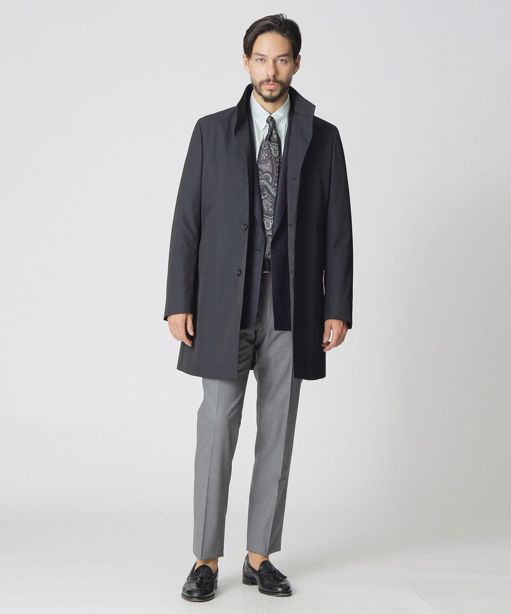 ウーステッドウールスプリングスタンドカラーコート(コート)｜Paul