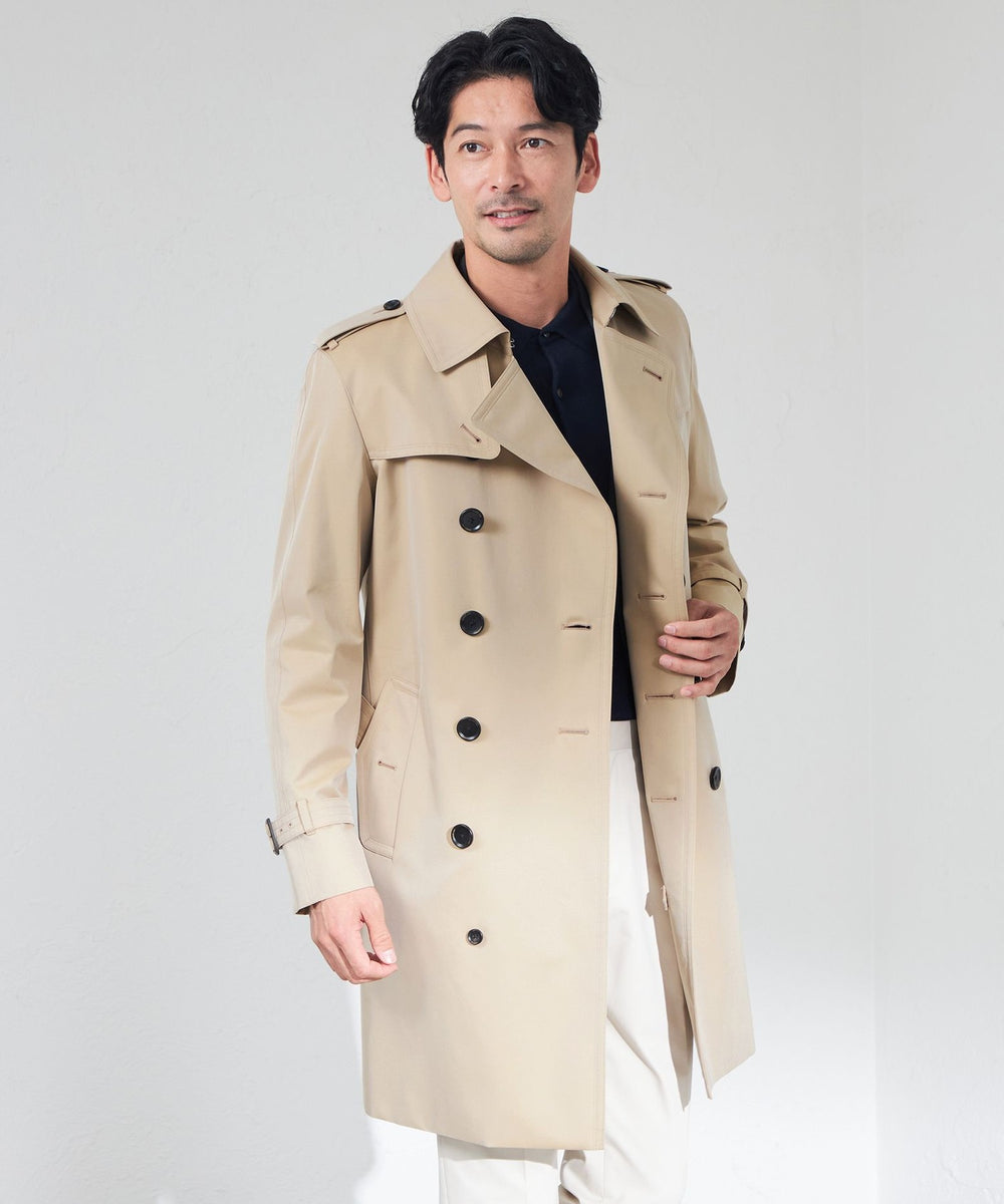 100年コート＞スタンダードモデル ダブルトレンチコート(コート