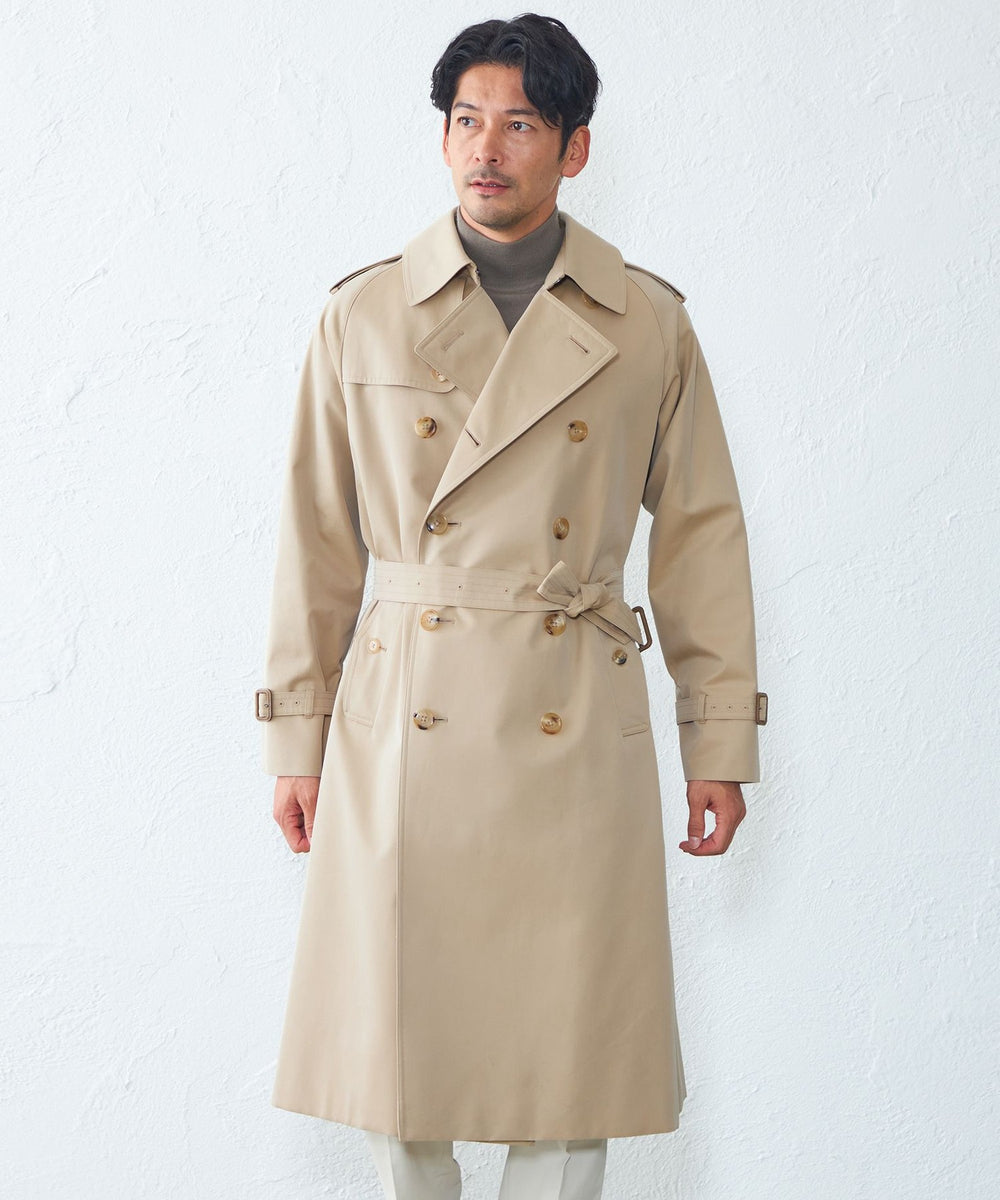 100年コート＞クラシックモデル ダブルトレンチコート(コート