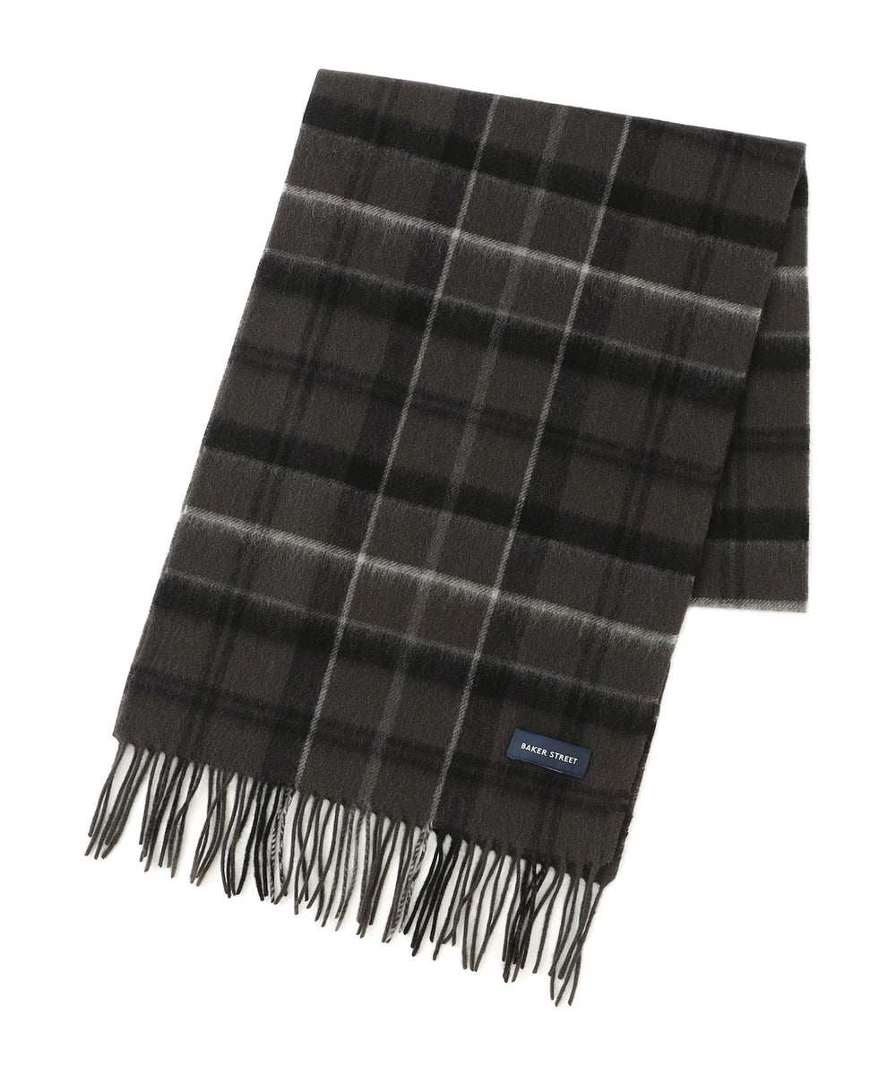 カシミヤブレンドウールタータンマフラー(マフラー・ストール