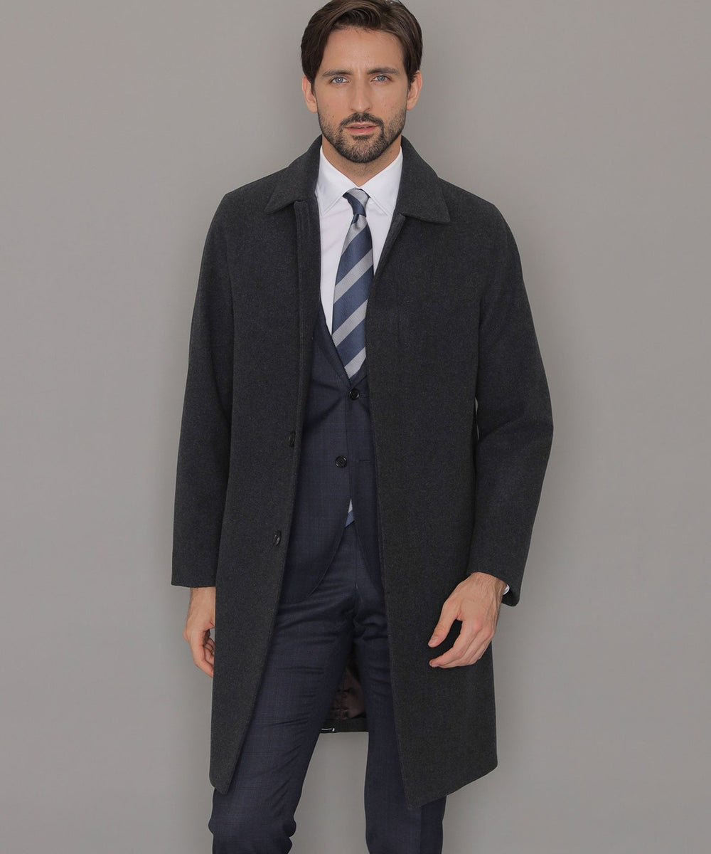 WEB・一部店舗限定】【DUNFORD】ウールメルトンステンカラーコート