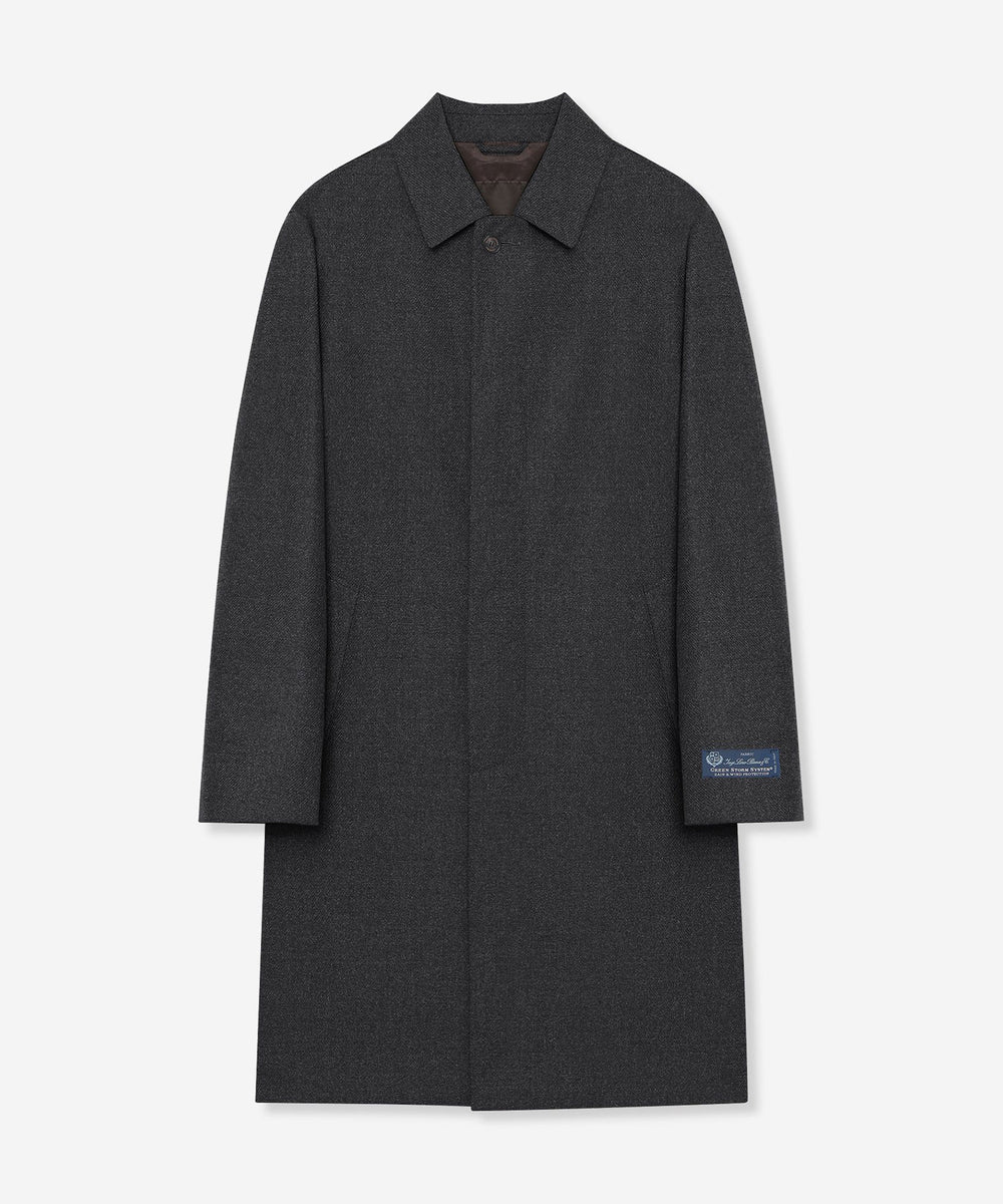 DUNFORD】【Loro Piana Fabric】ウールツイルステンカラーコート