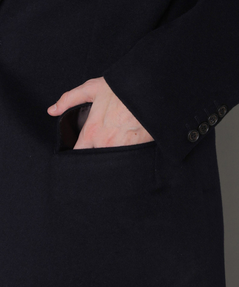 ウールカシミヤビーバーチェスターフィールドコート(コート