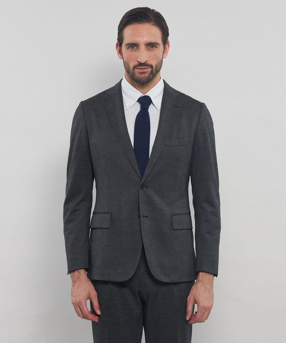 FLEX JERSEY】ハイゲージジャカードグレンチェックセットアップ