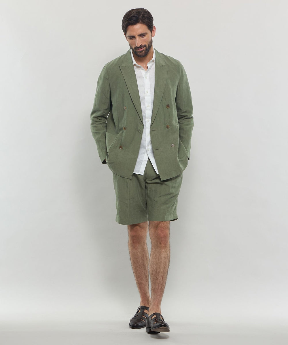 LEON掲載】ハイカウントリネン6Bダブルジャケット(ブルゾン