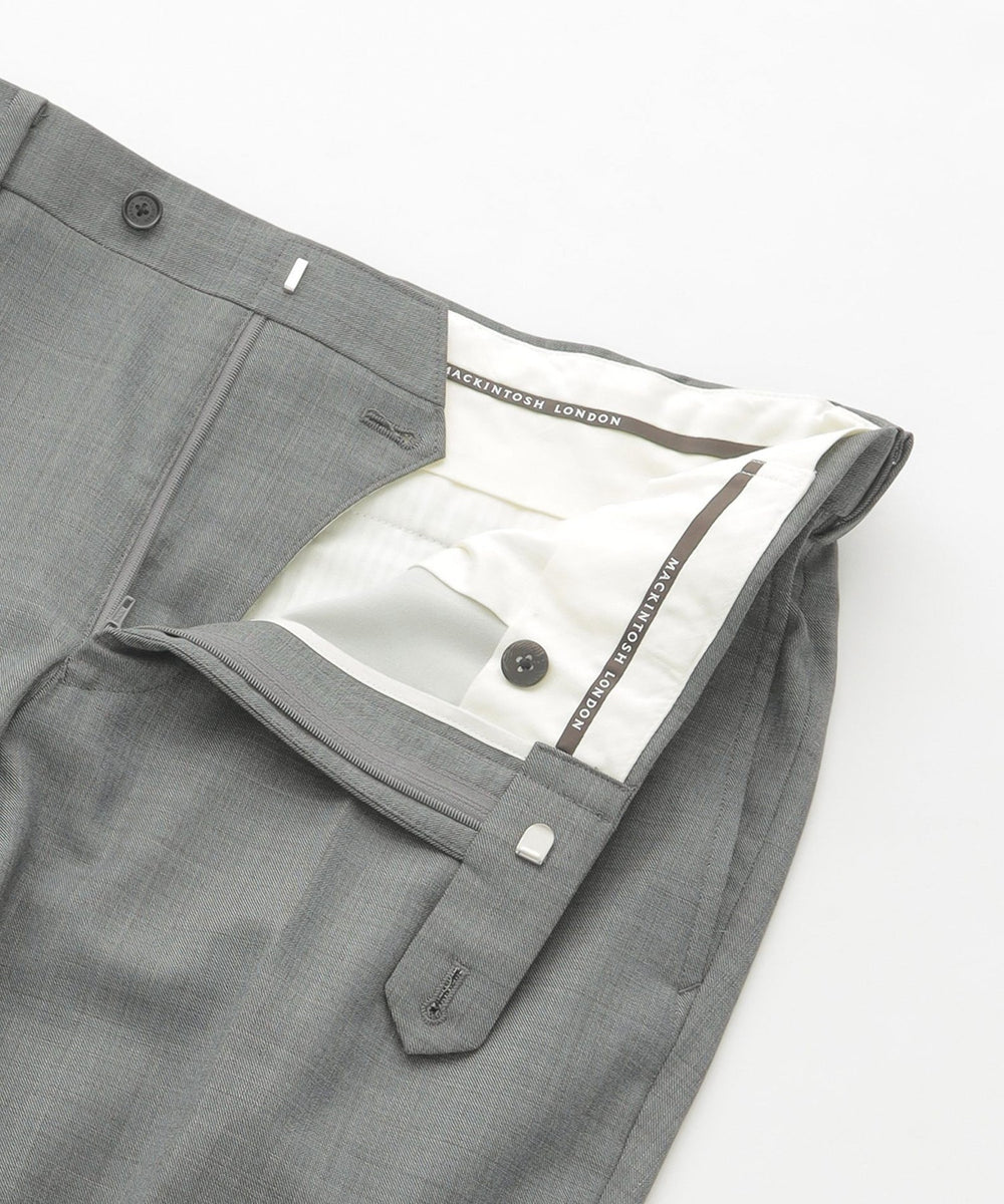 Adjustable Fit】シンセティックウールシャークスキンスラックス