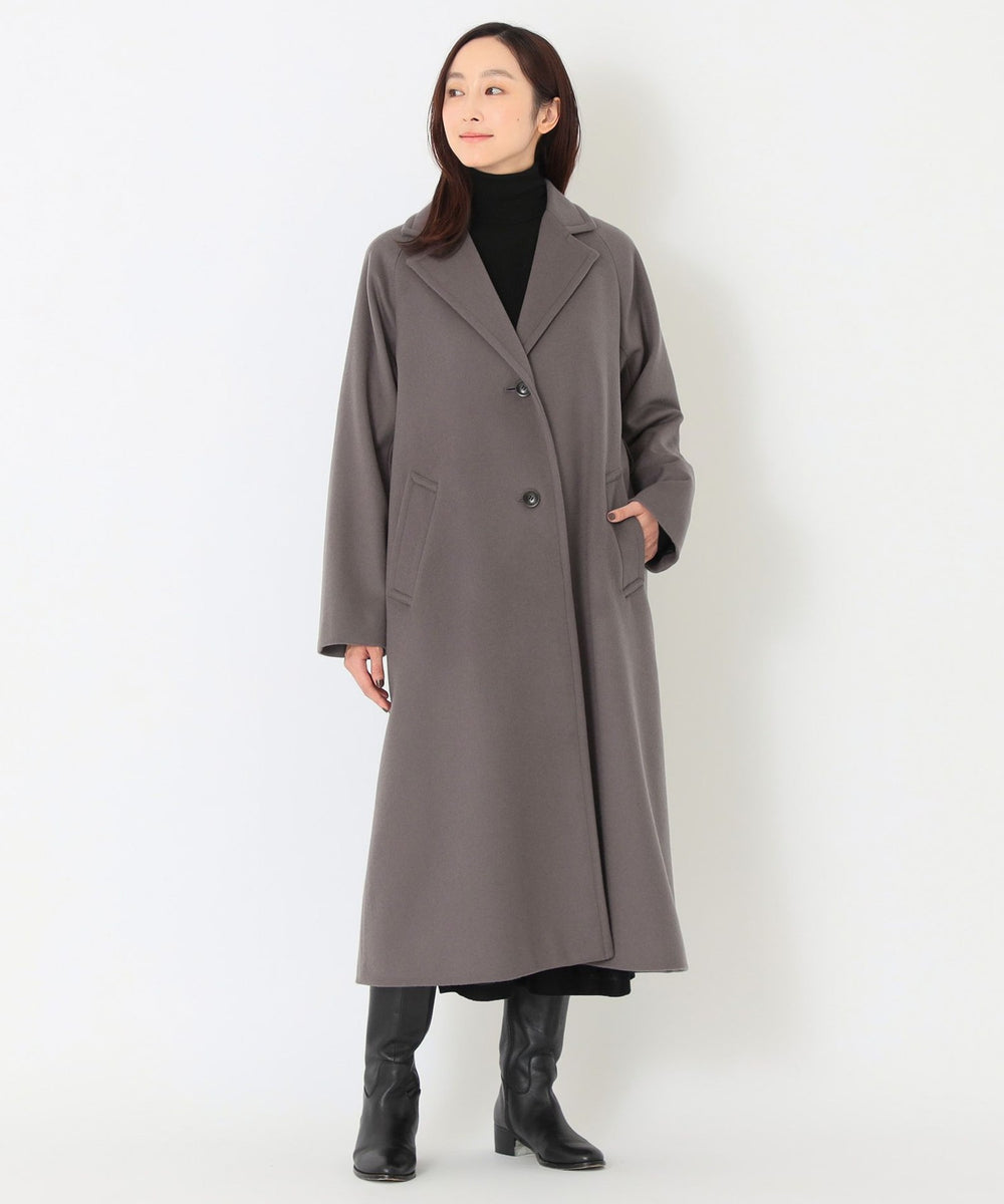 ウールビーバー ベルテッドロングコート(コート)｜SANYOCOAT(サンヨー