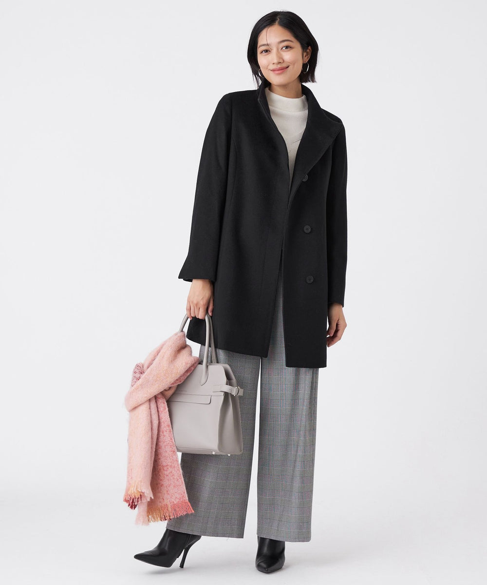 カシミヤ混メルトンウールコート(コート)｜TRANS WORK(トランスワーク