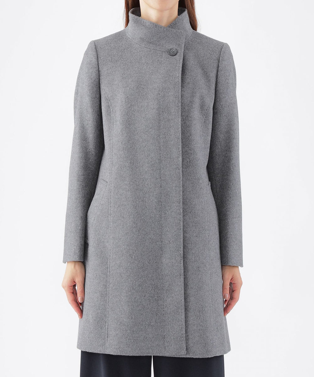 ウールカシミヤビーバースタンドカラーコート(コート)｜TRANS WORK