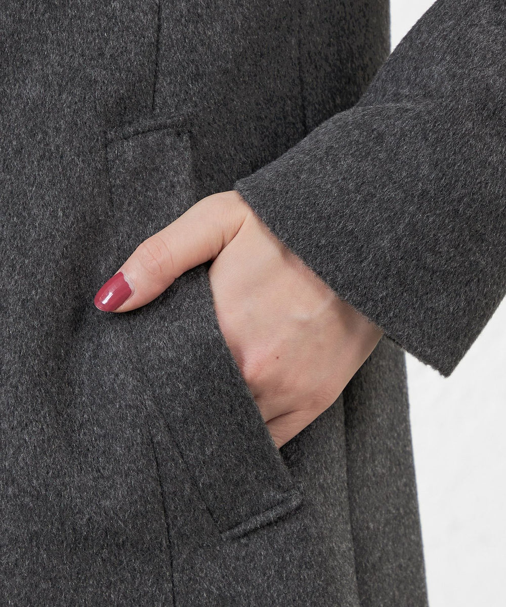ピュアカシミヤスタンドカラーコート(コート)｜AMACA(アマカ)の