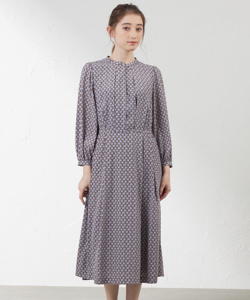 LIBERTY】 EVERYN TRAIL バンドカラーワンピース(ワンピース)｜AMACA