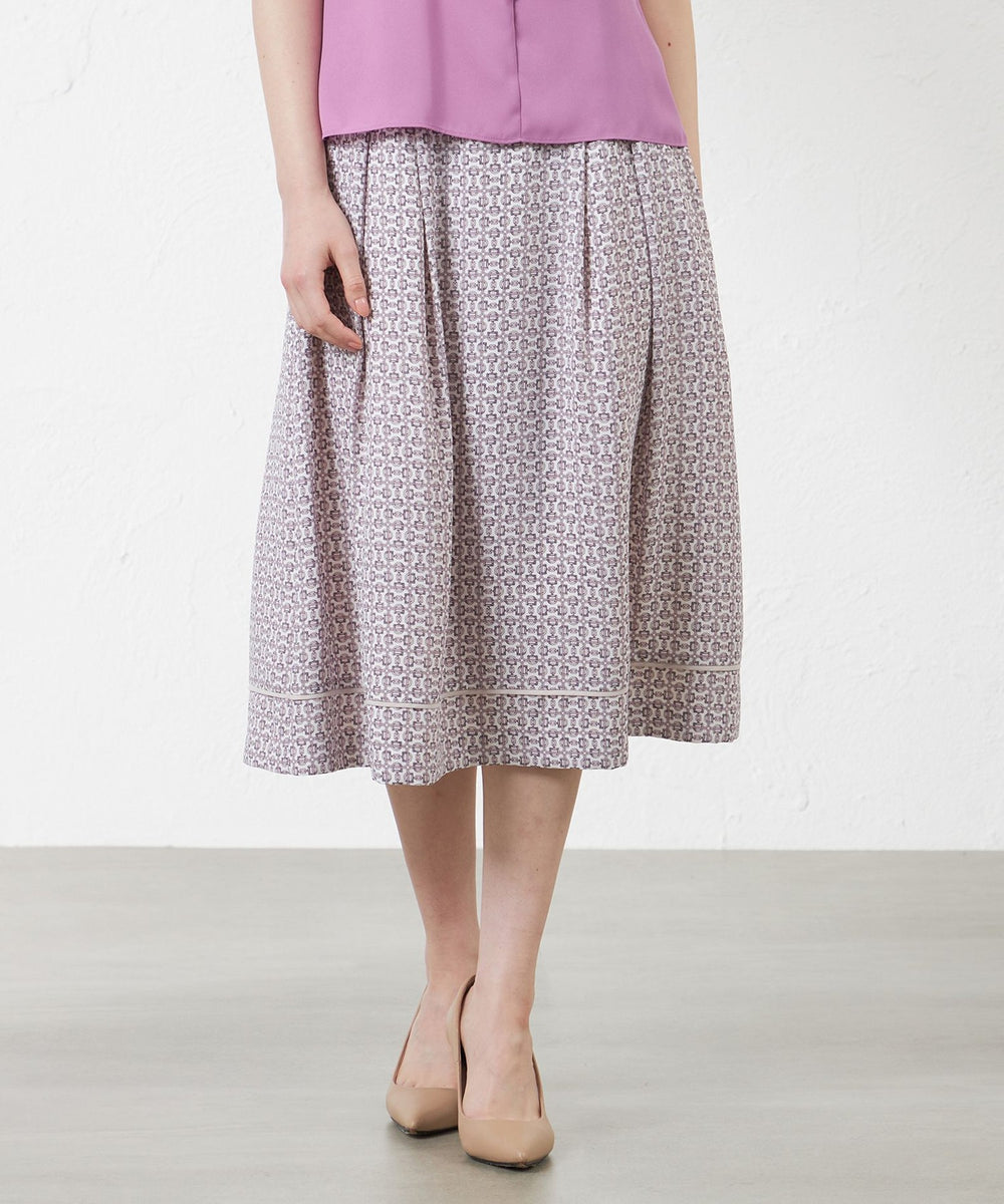 ビットプリント幾何スカート(スカート)｜AMACA(アマカ)のファッション