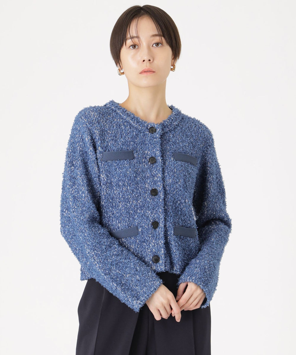 1枚で着映える】ニットツィードジャケット(トップス)｜CAST:(キャスト