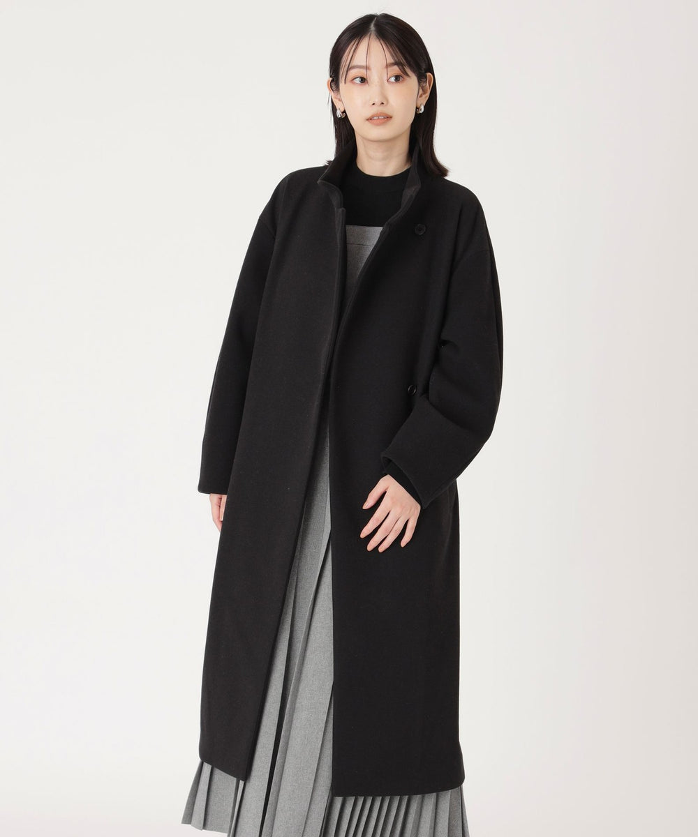 イチオシ/蓄熱裏地】スタンドカラーロングコート(コート)｜CAST