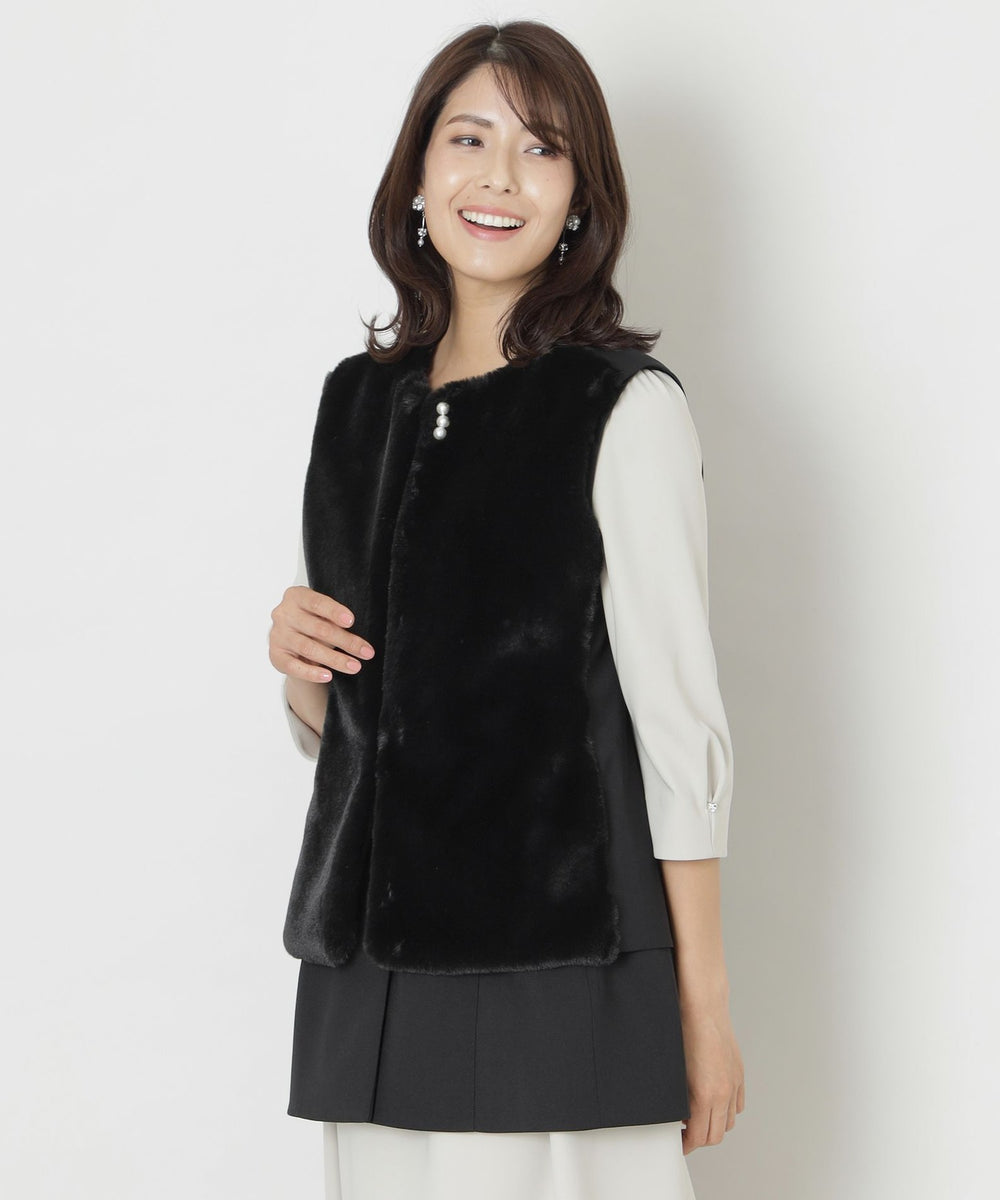 フェイクファー3WAYジレ(ベスト)｜TO BE CHIC(トゥー ビー シック)の