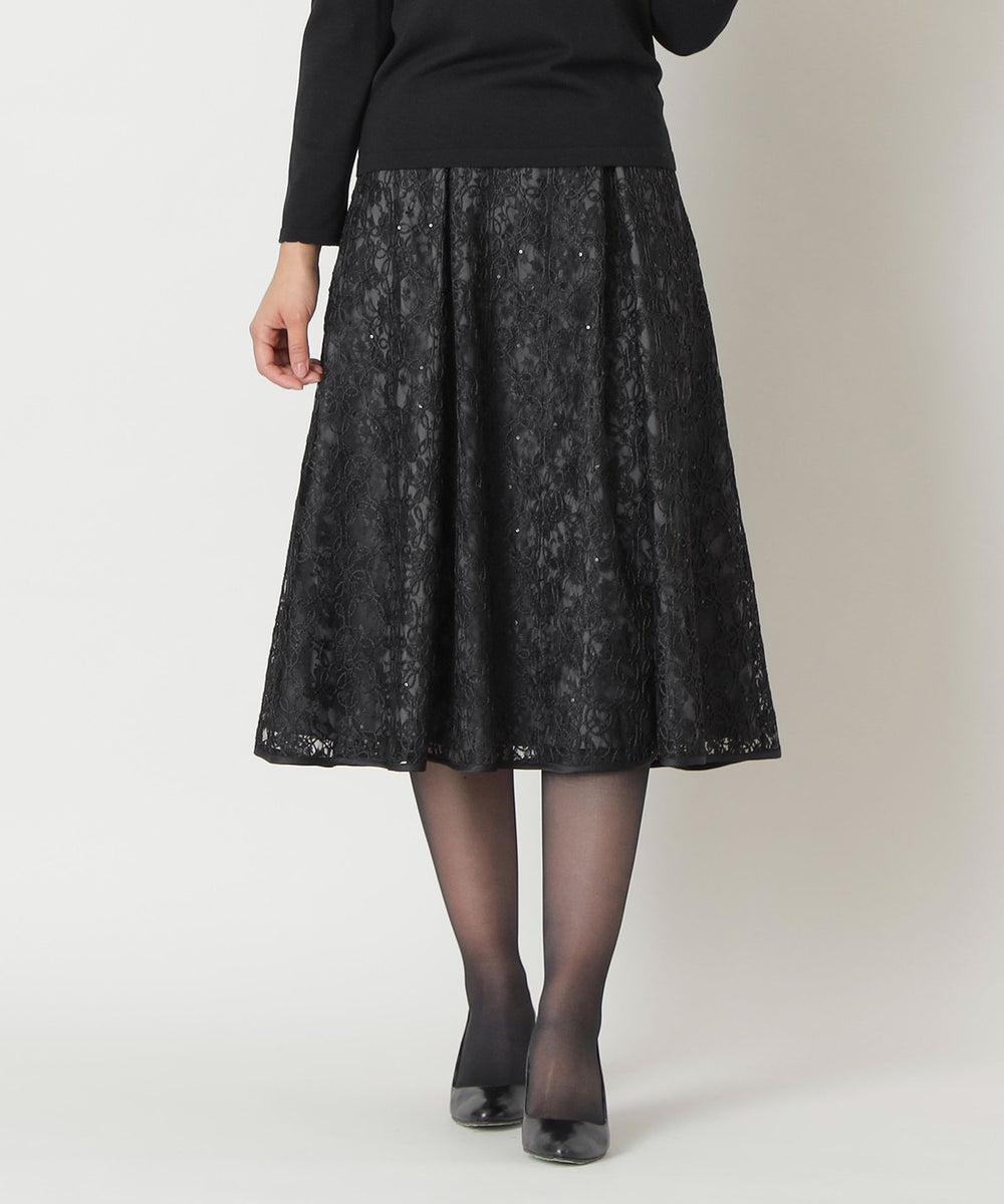 レース刺しゅう スカート(スカート)｜TO BE CHIC(トゥー ビー シック