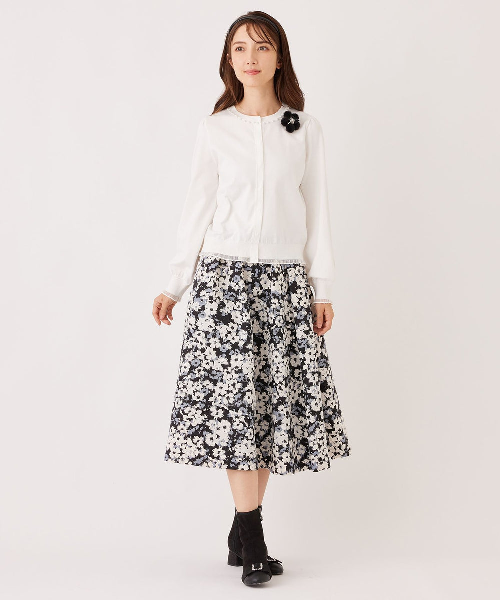 アブストラクトフローラル スカート(スカート)｜TO BE CHIC(トゥー