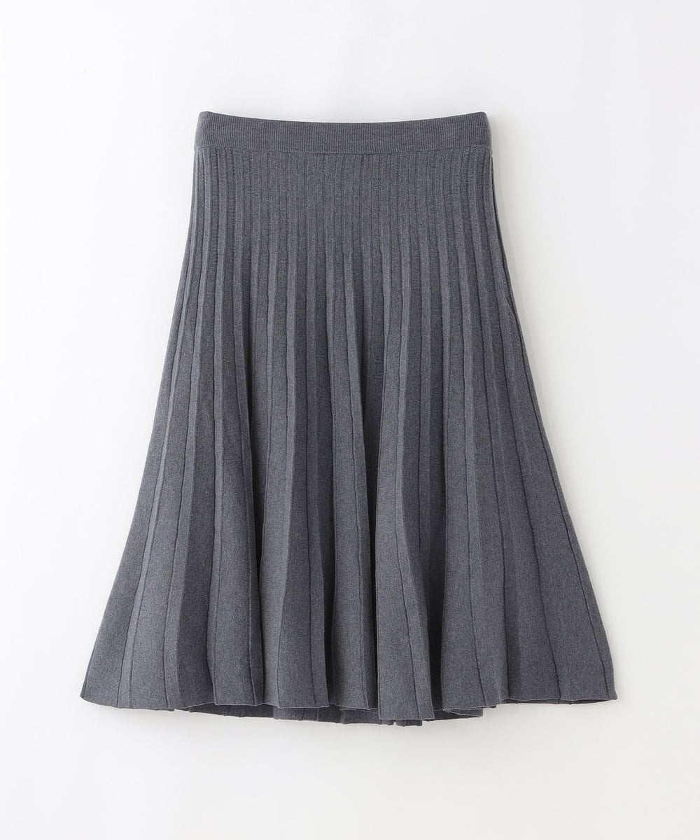 WEB&一部店舗限定】フレアプリーツニットスカート(スカート
