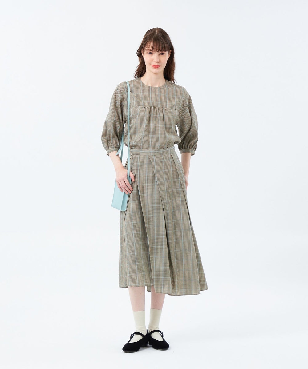 ランダムタックフレアチェックスカート(スカート)｜MACKINTOSH