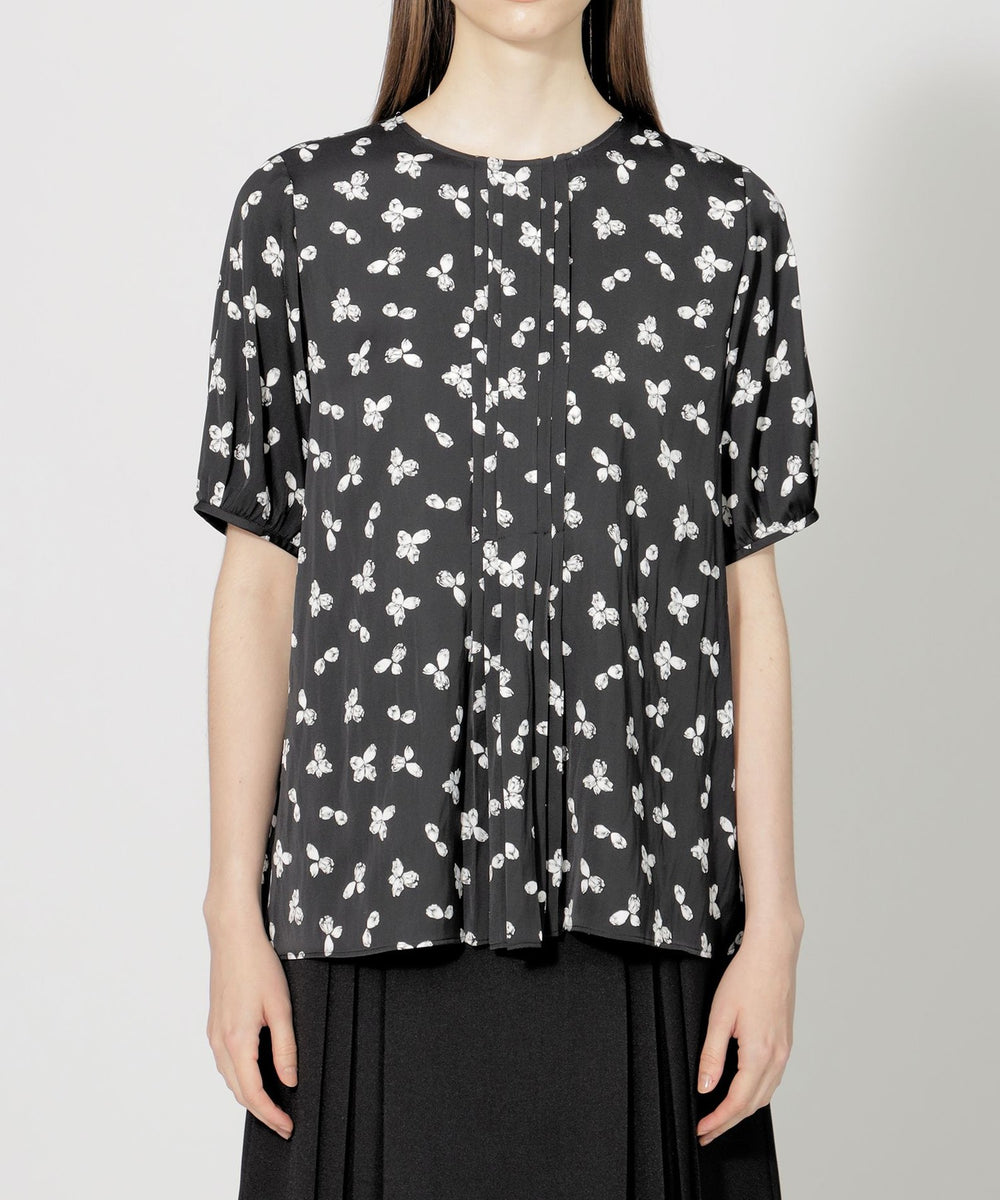 スモールフラワープリント パフスリーブブラウス(トップス)｜EPOCA