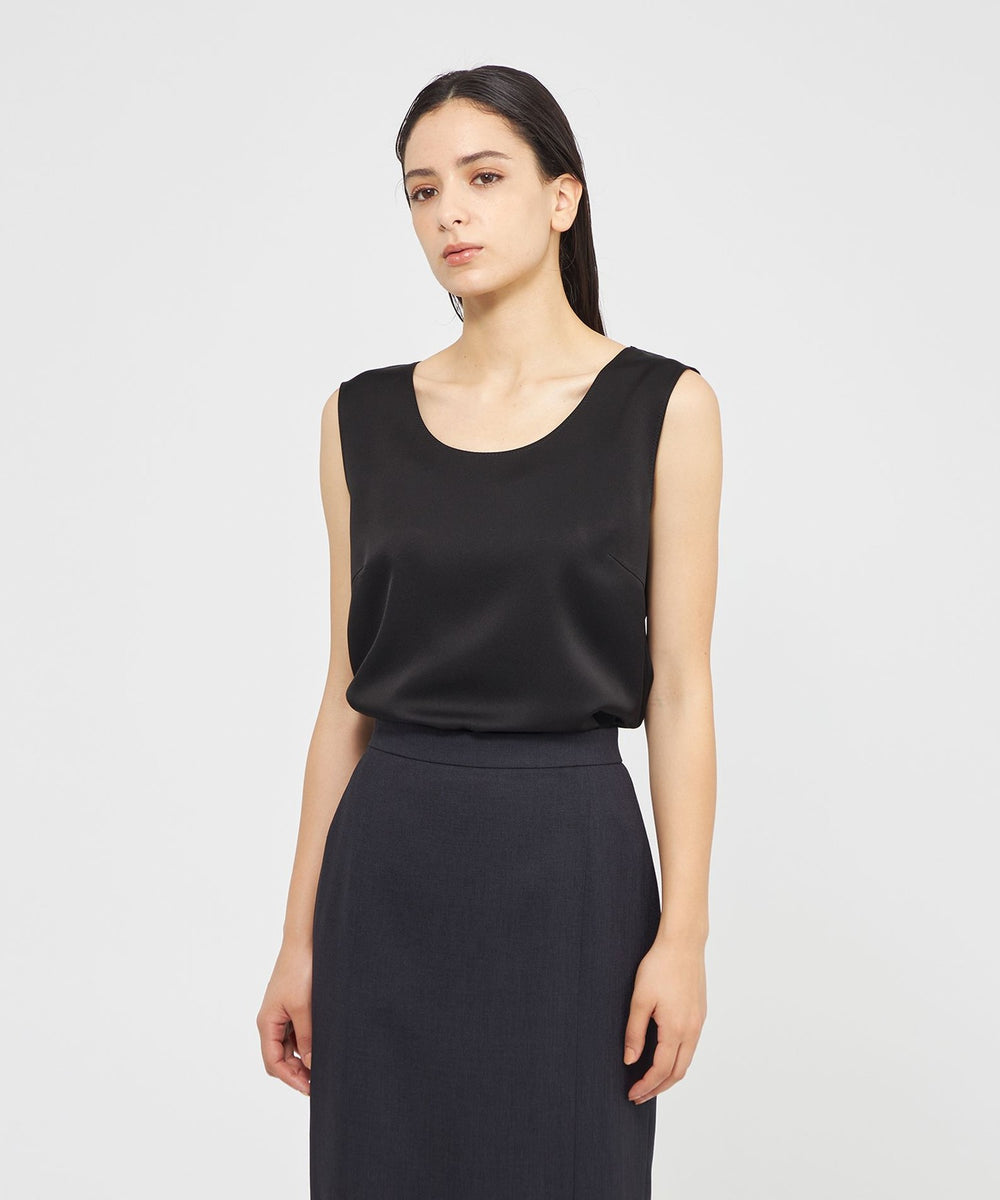 VERY NaVY2025年6月号掲載】バックサテンジョーゼット タンクトップ