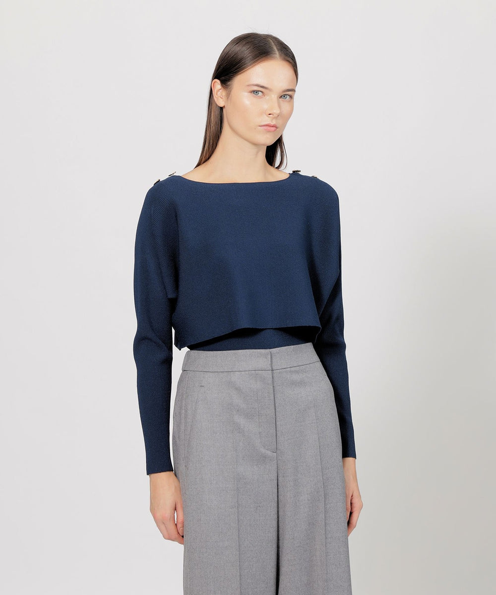 レイヤードリブニットプルオーバー(トップス)｜EPOCA(エポカ)の