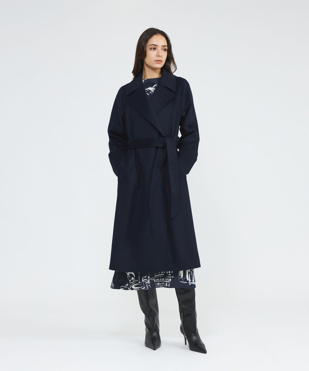 ジーロンラムウール ベルテッドロングコート(コート)｜EPOCA(エポカ)の