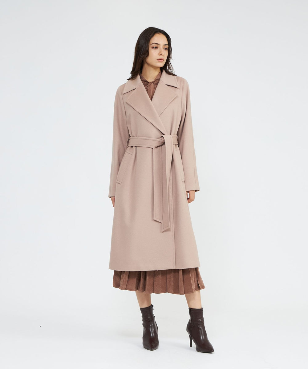 ジーロンラムウール ベルテッドロングコート(コート)｜EPOCA(エポカ)の