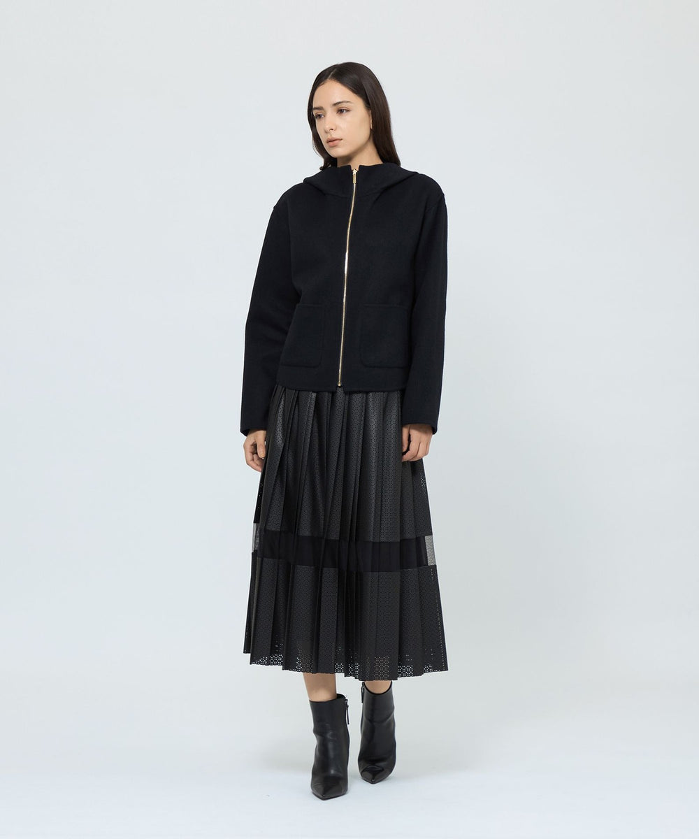 ウールリバーシブルフーディー ショートコート(コート)｜EPOCA(エポカ