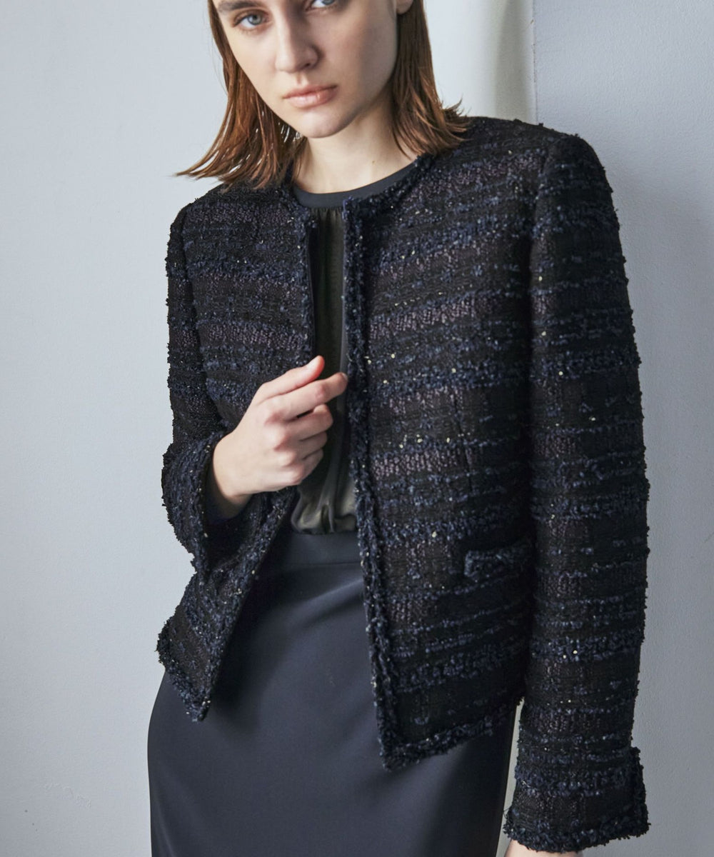 ファンシーツィード ノーカラージャケット(ジャケット)｜EPOCA(エポカ