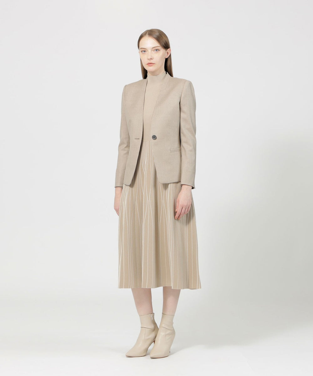 ストレッチウールフラノ Vカラージャケット(ジャケット)｜EPOCA(エポカ