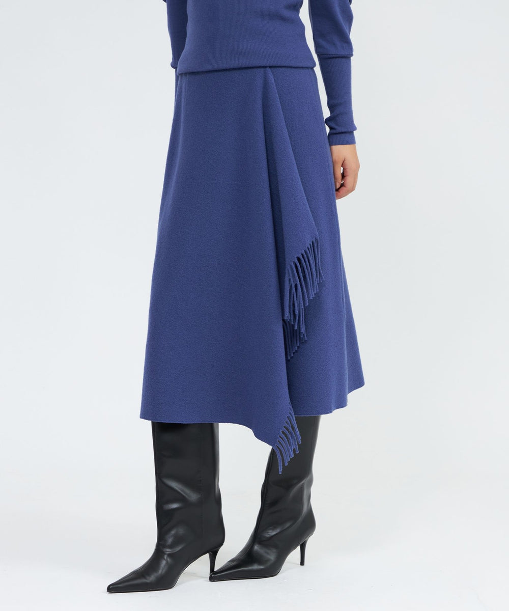 La maglia due】 フリンジAライン ニットスカート(スカート)｜EPOCA