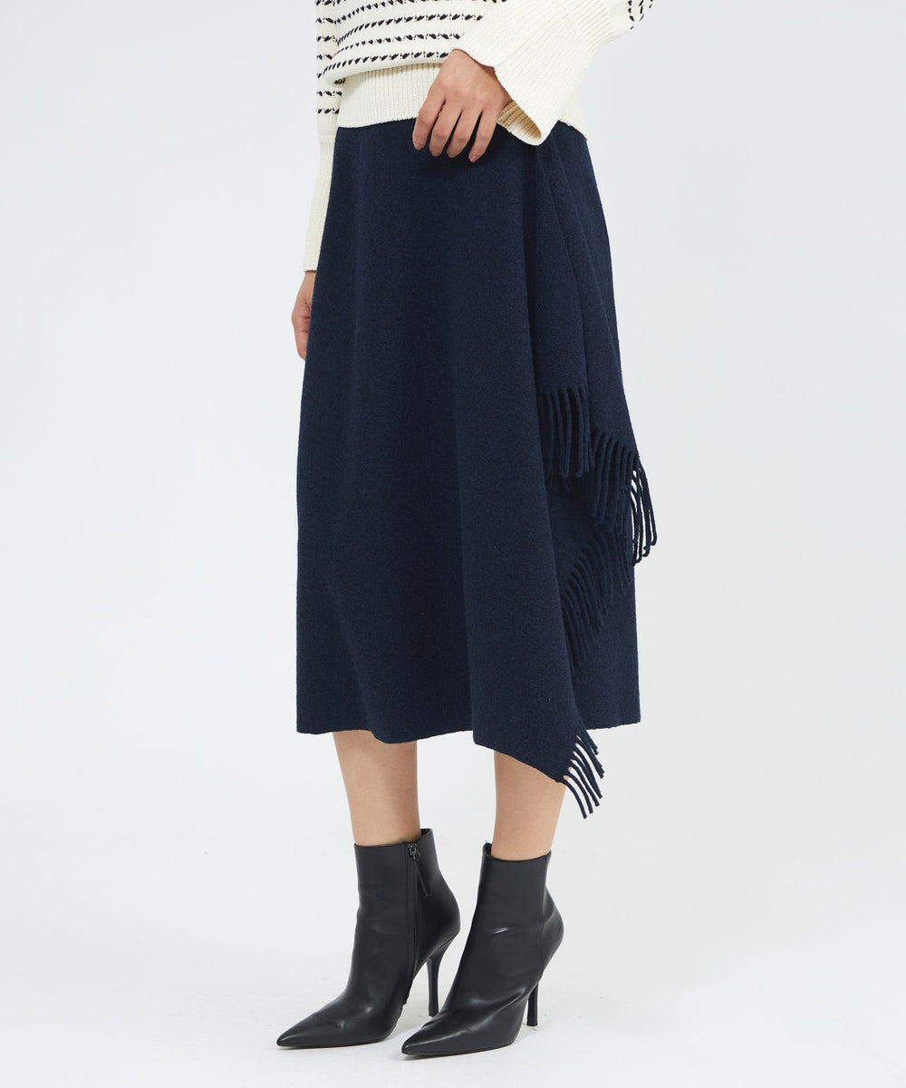 La maglia due】 フリンジAライン ニットスカート(スカート)｜EPOCA