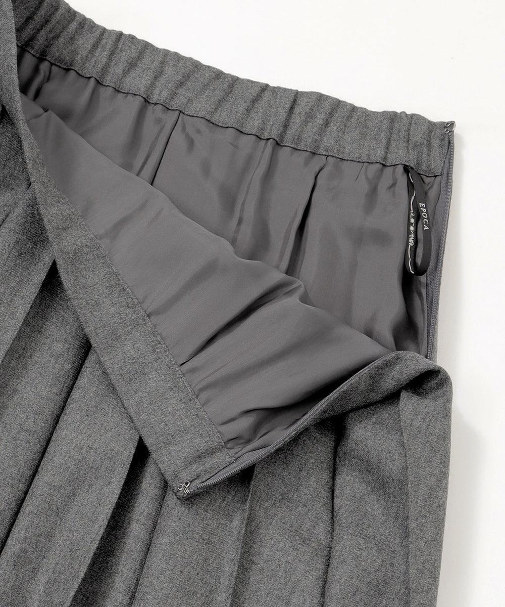 ストレッチウールフラノ プリーツスカート(スカート)｜EPOCA(エポカ)の